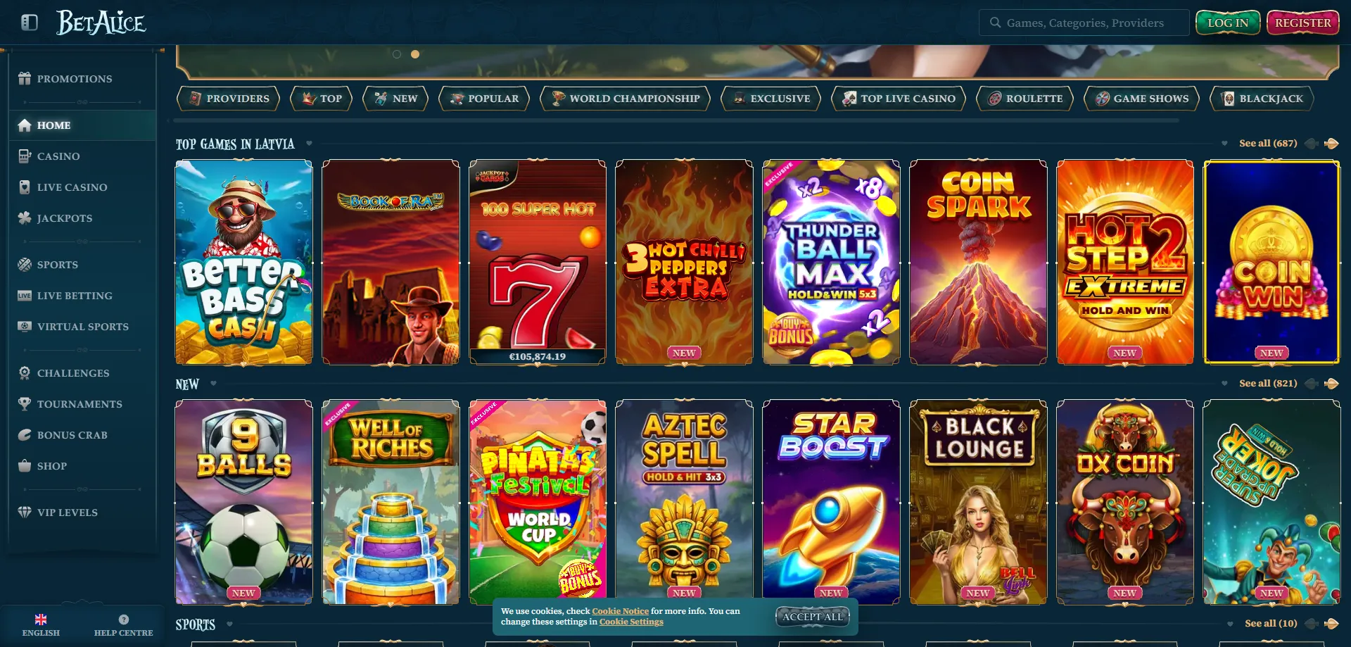 BetAlice Sports bonus scommesse sportive fino a €100 per nuovi utenti